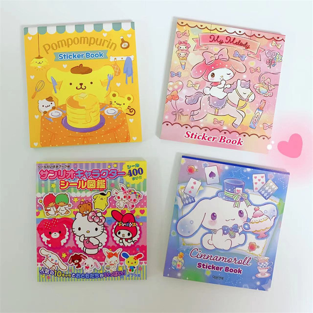 24-page Cartoon Sanrio Sticker Handbook Notebook Notes Decorative Sticker  Set Cute Creative DIY Sticker Book Toy Gift - AliExpress
